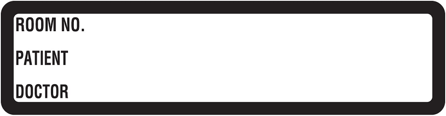 White Printed Ring Binder Labels 1-3/8" x 5-3/8"- Roll of 200