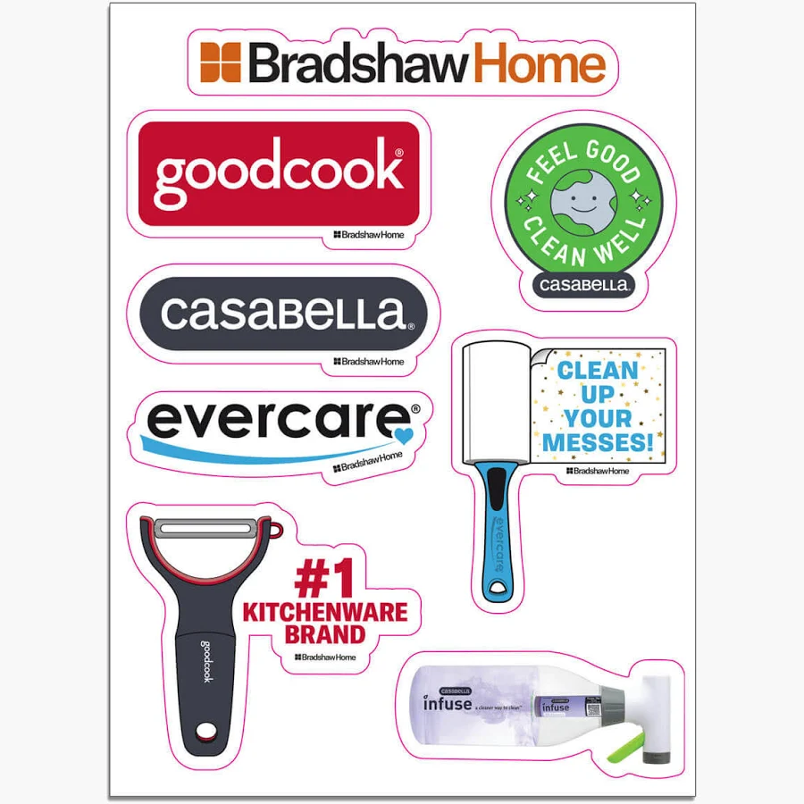 100 Custom Cut Promotional Removable Adhesive Vinyl Sticker Sheet with Custom Full Color Imprint - 6" x 8" - Full Color