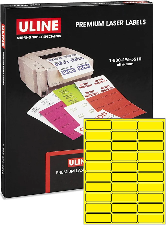 ULINE True Color Laser Labels