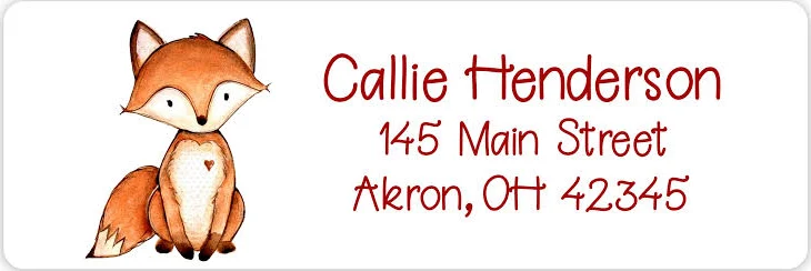 Fox Return Address Labels