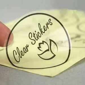 Promotional Clear PVC Stickers 3" x 3" Full-Color Digital Decals