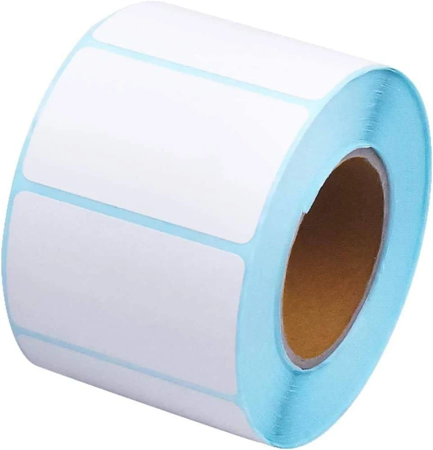 800 Pcs Self Adhesive Label Sticker, Blank White 1.96 1.18 Inch, 1