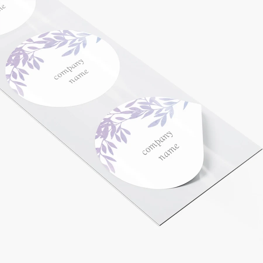 Custom Waterproof Labels | 50 qty | 1" x 1" | VistaPrint | Design: White, Hair Salons, Beauty & Spa, Styles & Themes, Industry, Art & Entertainment