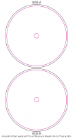 Blank Labels for Vinyl Records, 2 per Sheet