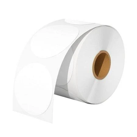Seiwei 1 Roll / 500Pcs Self-Adhesive Waterproof Printer Labels Thermal Paper Printer Label Sticker