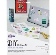 Avery DIY Polyester Sticker Sheets 61512