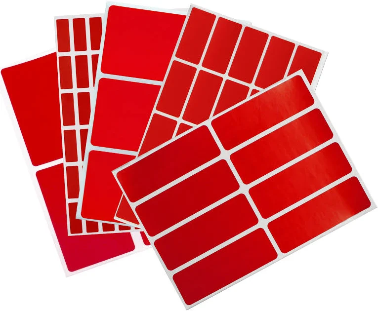 Royal Green Rectangular Color- Coding Labels