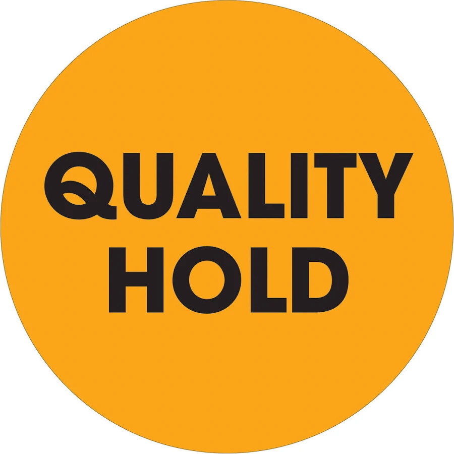 Tape Logic Labels Quality Hold 2" Circle Fluorescent Orange 500/Rolls