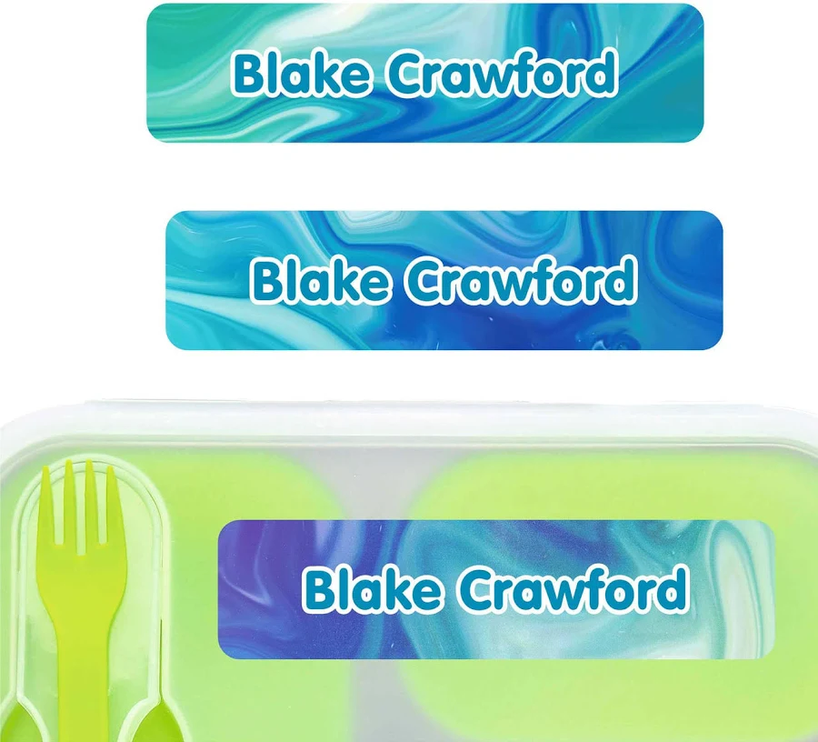 Liquid Large Rectangle Name Labels