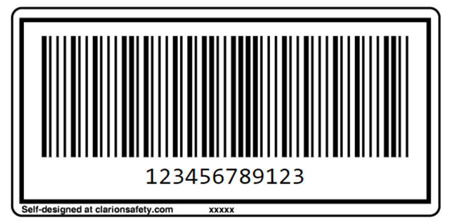 MSI Custom Barcode Label