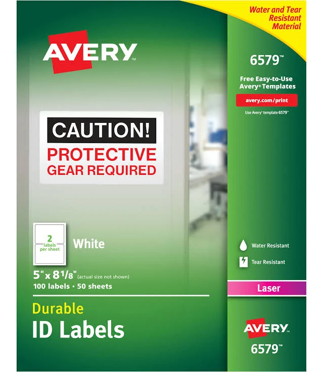 Avery Permanent Durable ID Labels TrueBlock 6579