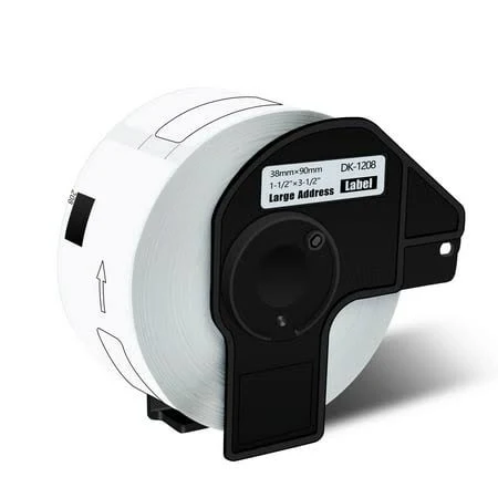 Greencycle Die-Cut Address Labels for Brother Dk-1208