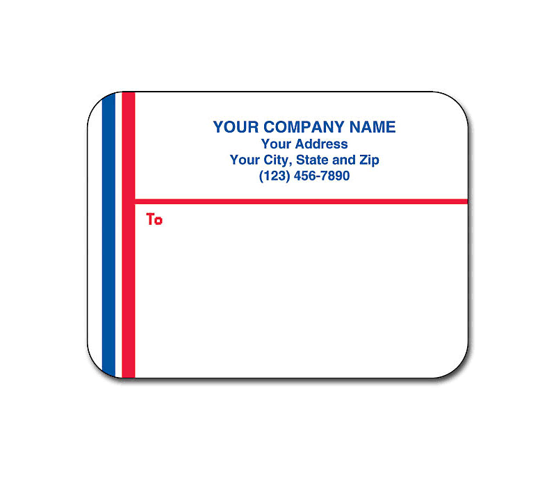 Amsterdam Printing 250 Custom Logo Matte Mail Labels