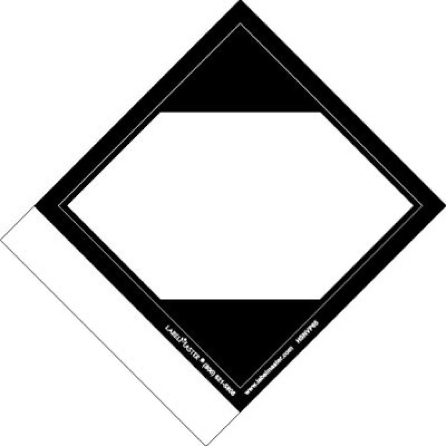 Limited Quantity Blank PVCF Labels with Personalized Tab