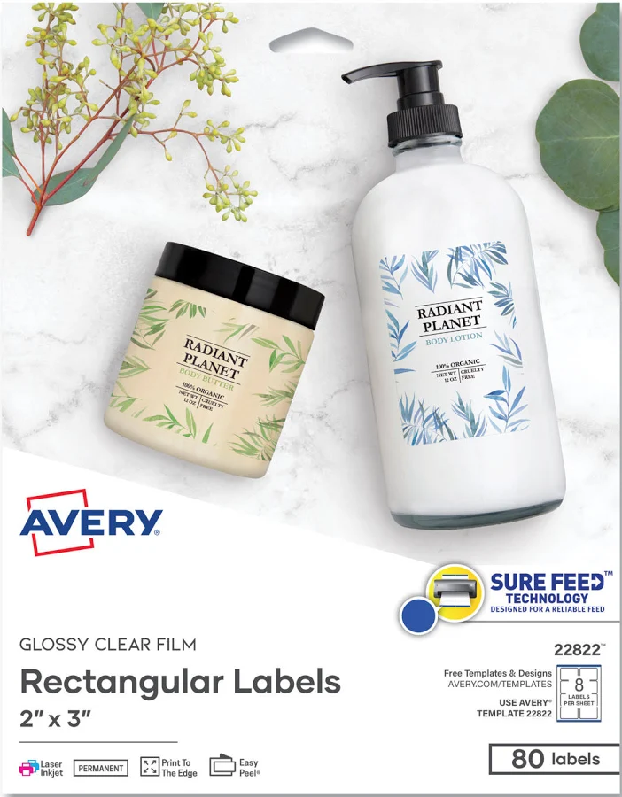 Avery Rectangle Print-to-the-Edge Labels 22822