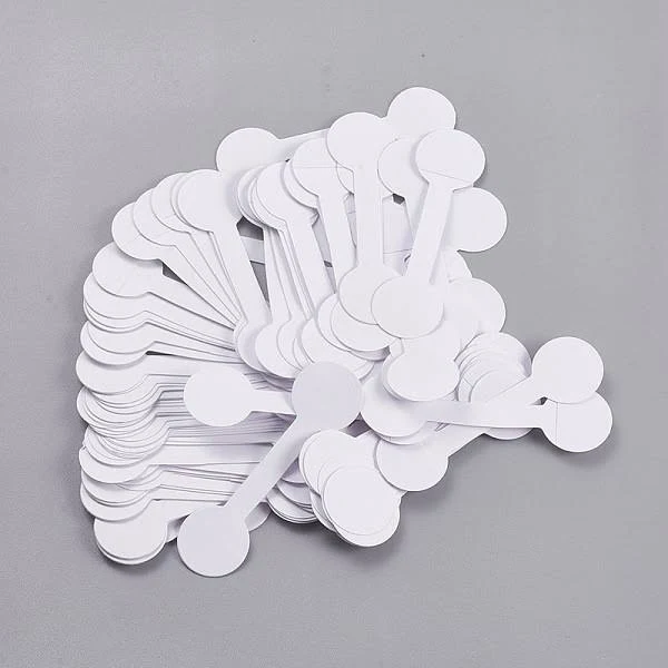 PandaWhole Round Jewelry Display Sticker Self-adhesive Paper, Ring Price Tags PaperSize: Size: about 1.4cm wide, 5cm long, 0.03cm thick.