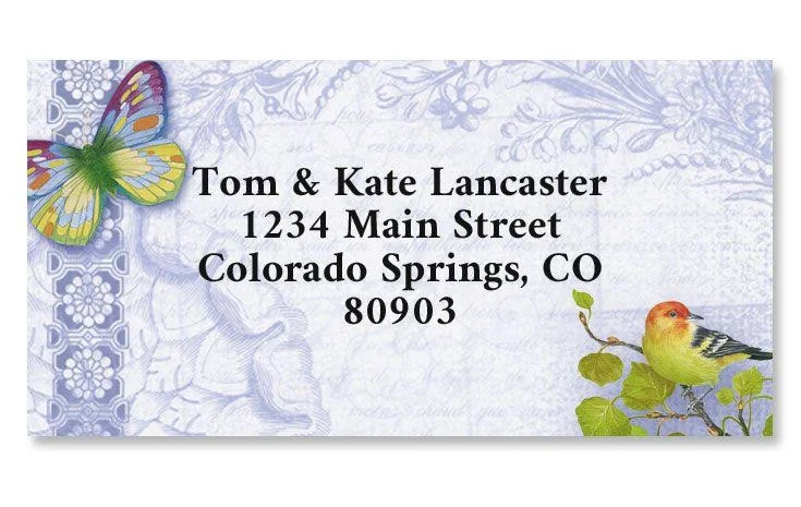 Exotic Prints Border-Style Address Labels - Personalized