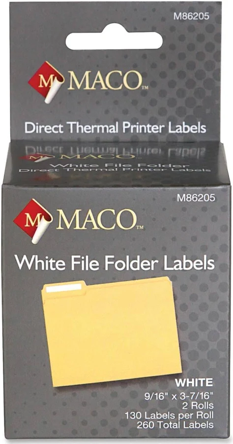 Chartpak, Inc Direct Thermal Printer Labels