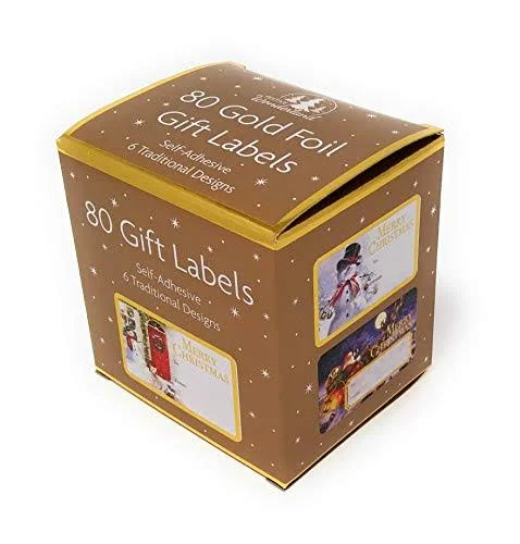 Tallon Christmas Collection Gold Foil Adhesive Label