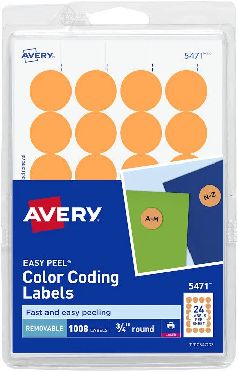 Avery Color- Coding Labels