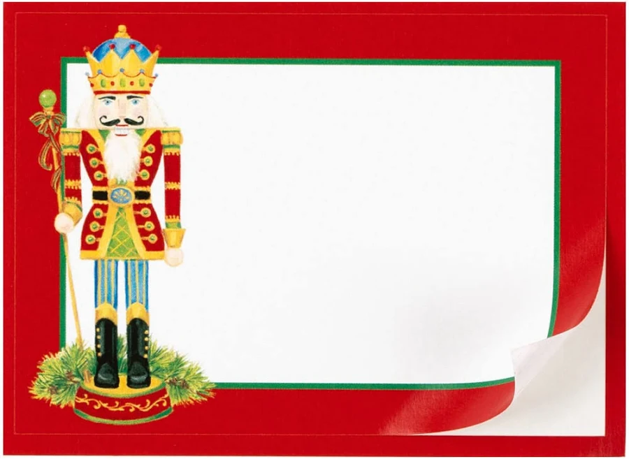 Caspari Nutcrackers Self-Adhesive Labels