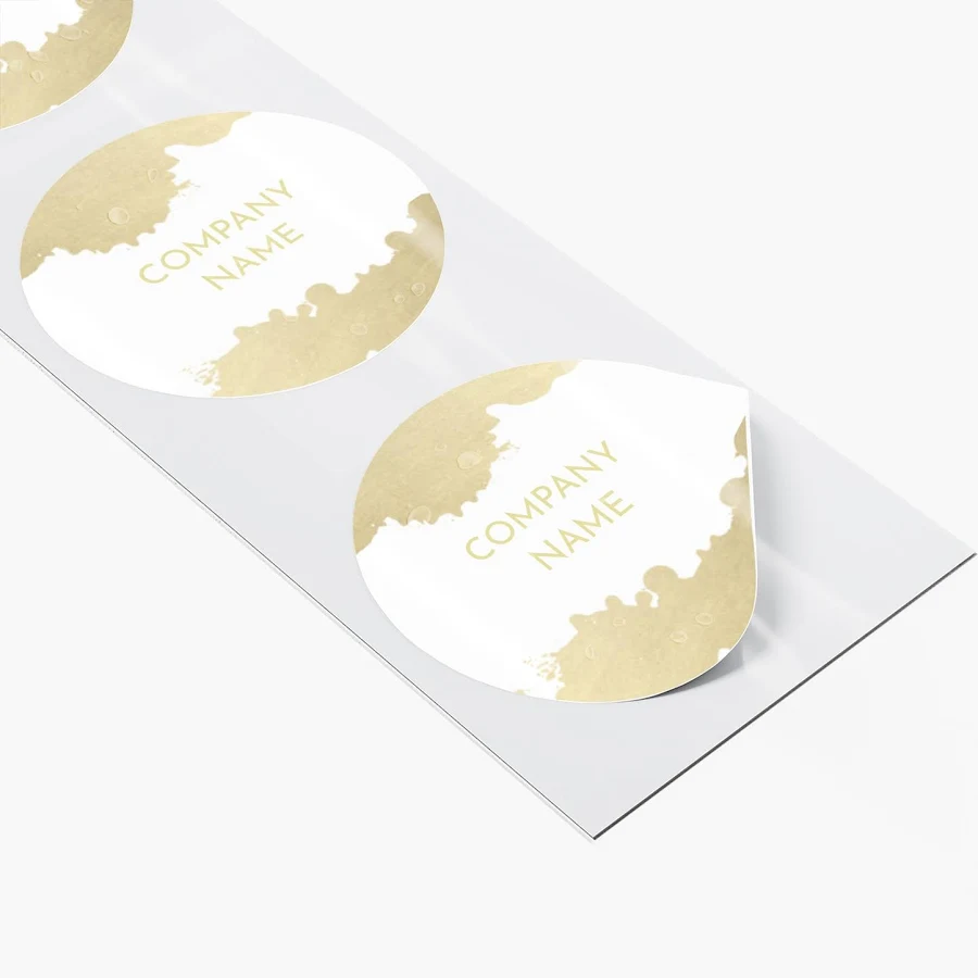 Custom Waterproof Labels | 50 qty | 1" x 1" | VistaPrint | Design: White, Retail, Beauty & Spa, Styles & Themes, Industry, Art & Entertainment