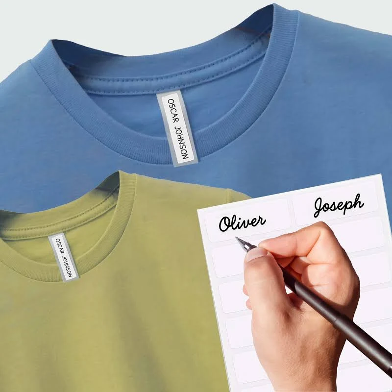 Stick-On Clothing Name Labels
