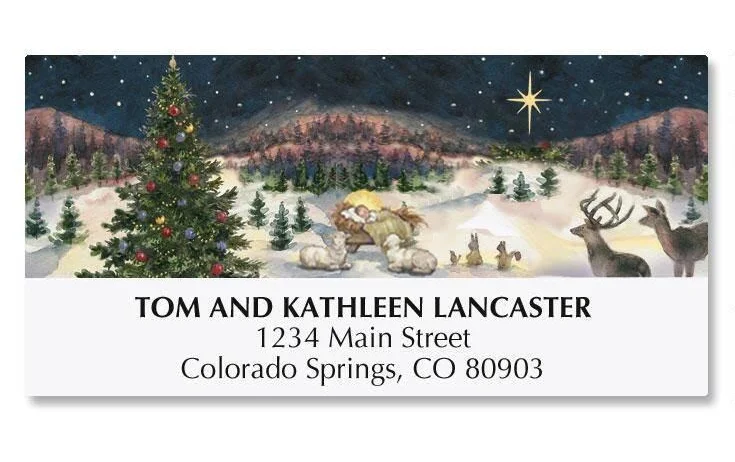 Christmas Tree with Deluxe Address Labels