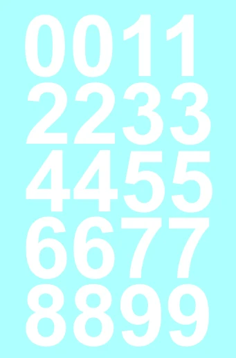 Custom Street Address Mailbox Decal Stickers Kit
