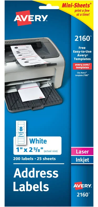 Avery Mini-Sheets Mailing Labels 2160