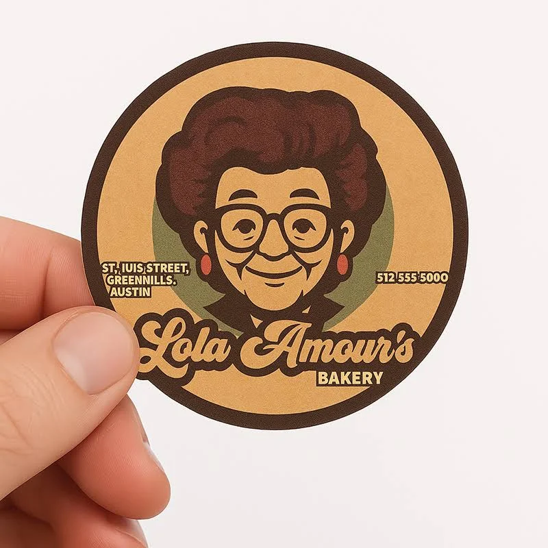 50 Custom Kraft Paper Stickers | Imprint