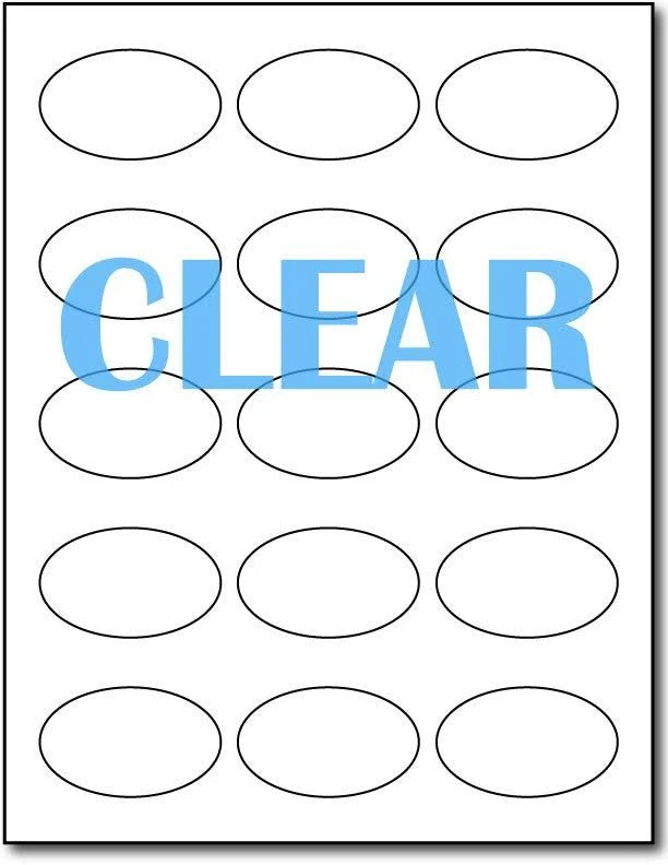Crystal Clear Labels 1 7/16" x2 3/8
