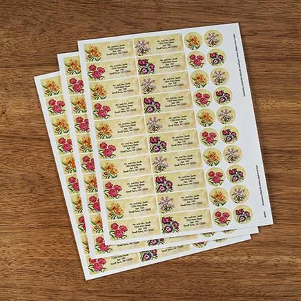 Walter Drake Personalized Floral Address Labels & Seals