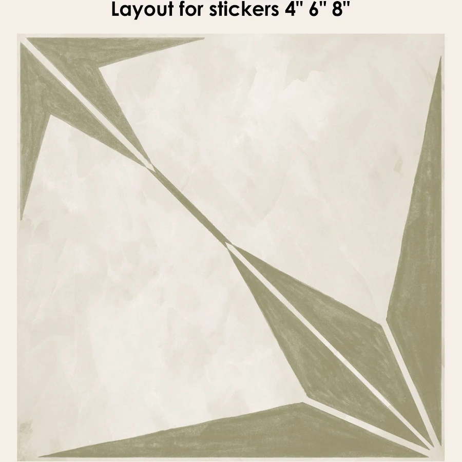 Quadrostyle Astra Khaki Vinyl Tile Sticker