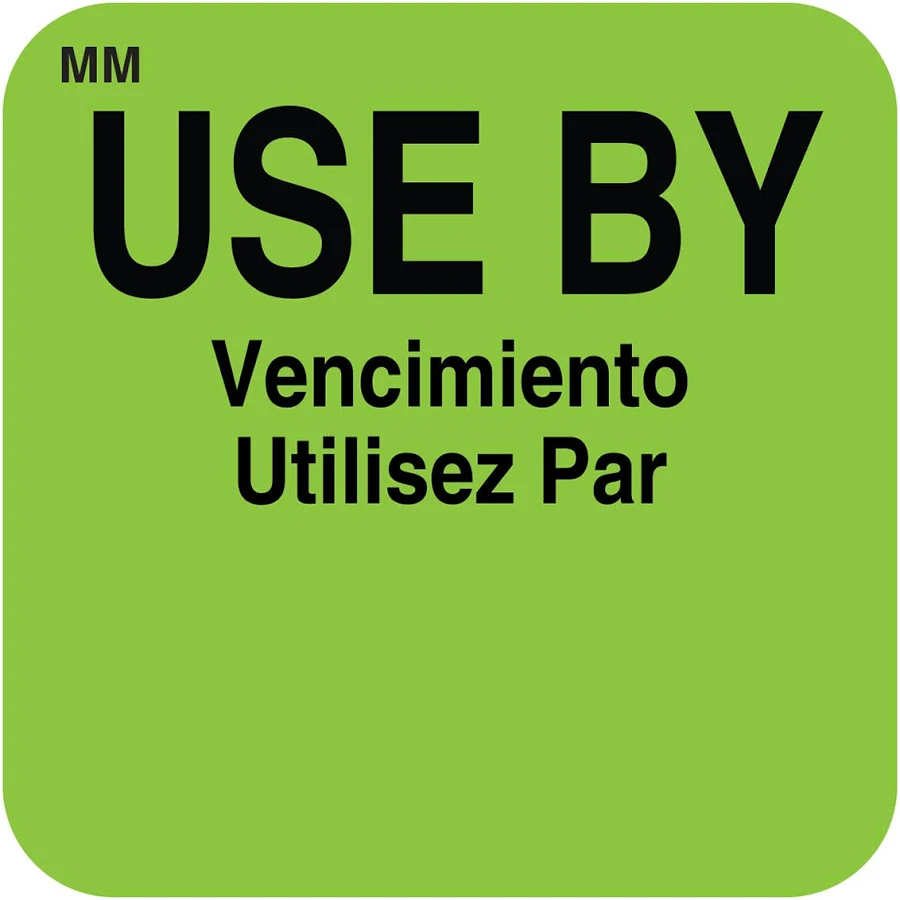 Daymark MoveMark 1" Use By Label