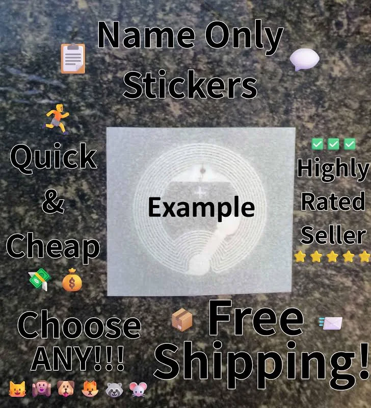 Nfc Sticker. CHOOSE ANY, , Name Only, We Have Them All! Dm for info!