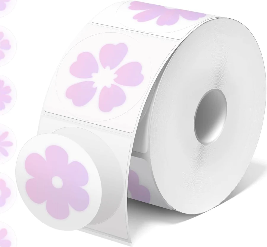 JADEN 2-Inch Round Thermal Sticker Labels