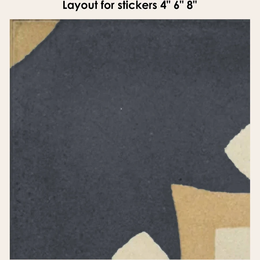 Quadrostyle Bergamo Old Navy Vinyl Tile Sticker