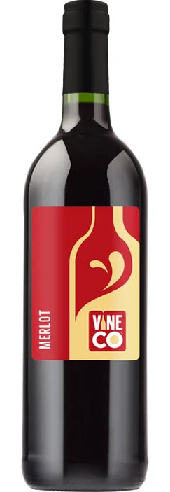 Wine Bottle Labels for VineCo Wine Kit - Merlot (30 pack)