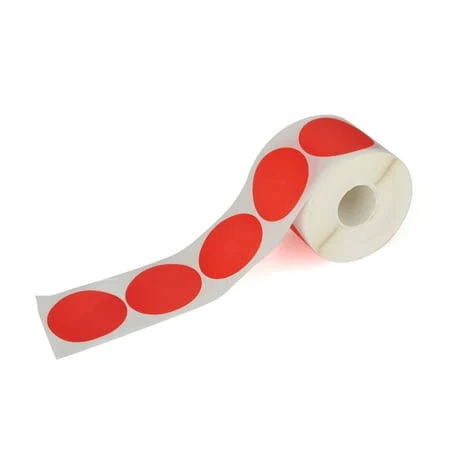 600 Pcs 2 inch Red Thermal Labels