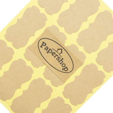 Kraft Labels for Jam Jars, Home Baking, Handmade Gifts, Sealing Envelopes,