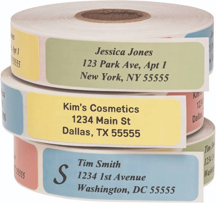 Roll of 250 Address Labels (Multi-Color)
