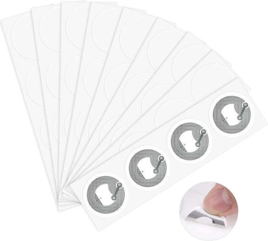 60pcs Nfc Tags Adhesive Nfc Stickers Chip Rewritable Ntag 215 Nfc Tags