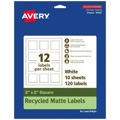 Avery EcoFriendly Square Labels