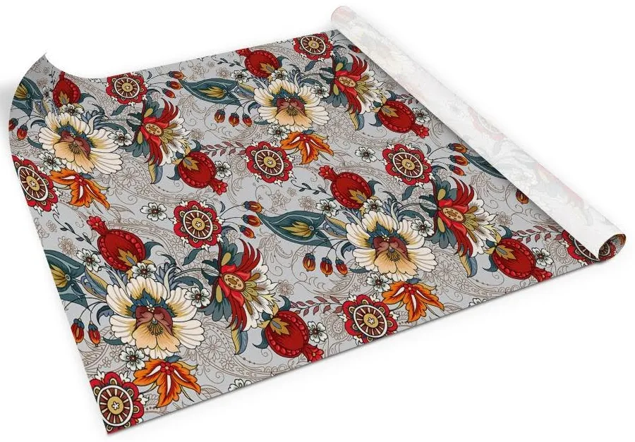 PCV Folk Pattern flowers Sticker