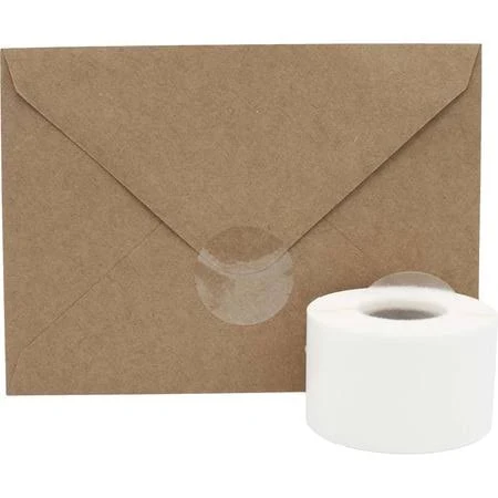 Transparent Circle Dot Stickers 0.75 inch inch Round
