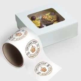500 Business Label Stickers - Custom Design