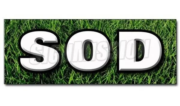SignMission SOD Decal sticker landscape landscaper for sale grass seed farm grasses