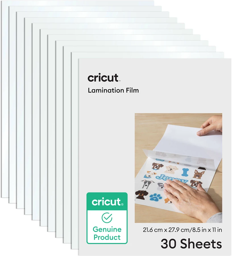 Cricut Lamination Film 8.5 in x 11 in 30 Count