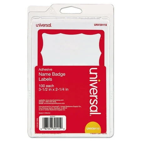 Universal Border-Style Self-Adhesive Name Badges